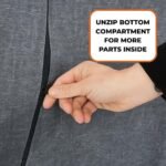 Gold Velvet Chesterfield Sofa – 3-Seater Plush Fabric Couch - Image 5